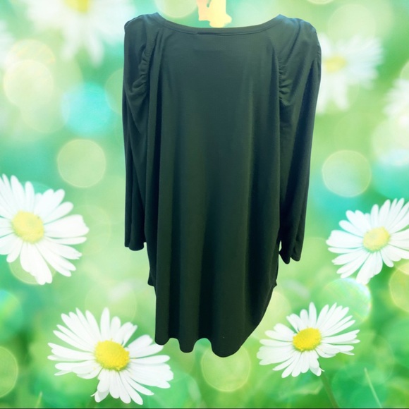 Green ribbed top size 3x - Picture 2 of 2